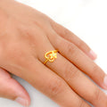 Exquisite Flower 22k Gold Ring