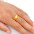 Charming Sleek 22k Gold Ring