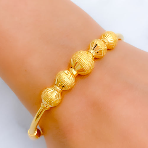 Classic Oval Bangle 22k Gold Bracelet