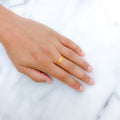 Delicate Sleek 22k Gold Ring