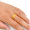 Delicate Sleek 22k Gold Ring