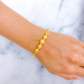 Polka Dot Orb Bangle 22k Gold Bracelet