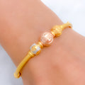 Upscale Rose Gold Bangle 22k Gold Bracelet