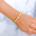 Sophisticated Matte Finish Bangle 22k Gold Bracelet