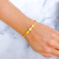 Vintage Two-Tone Bangle 22k Gold  Bracelet