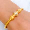 Vintage Two-Tone Bangle 22k Gold  Bracelet