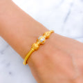 Vintage Two-Tone Bangle 22k Gold  Bracelet