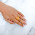 Opulent Cluster 22k Gold Ring