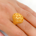 Opulent Cluster 22k Gold Ring