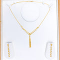 Contemporary Link Necklace 22k Gold Set