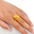 Extravagant Shiny 22k Gold Ring