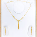 Contemporary Link Necklace 22k Gold Set