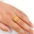 Elevated Oval 22k Gold Ring