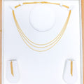Sleek Three Lara Necklace 22k Gold Set