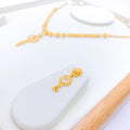 Sophisticated Beaded 22k Gold Necklace Set