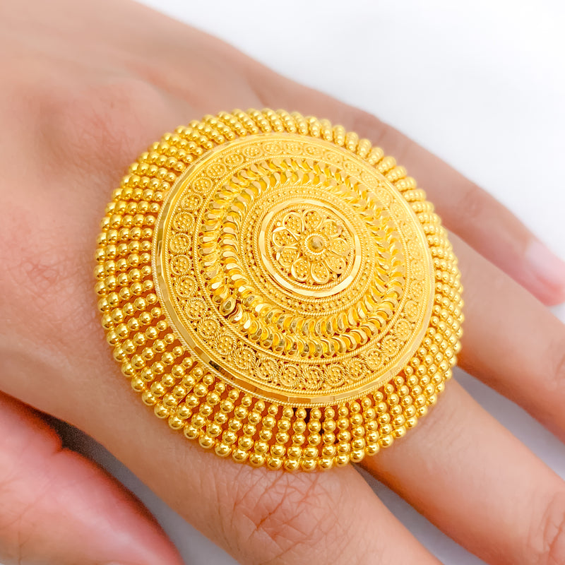 Majestic Gold Statement Ring