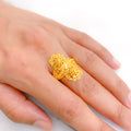 Dual Floral Gold Ring