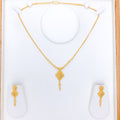 Striking Beaded 22k Gold Necklace Set