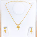 Stately Symmetrical 22k Gold Necklace Set