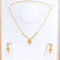 Upscale Unique Link 22k Gold Necklace Set