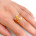 Three-Accent Two-Tone Ring