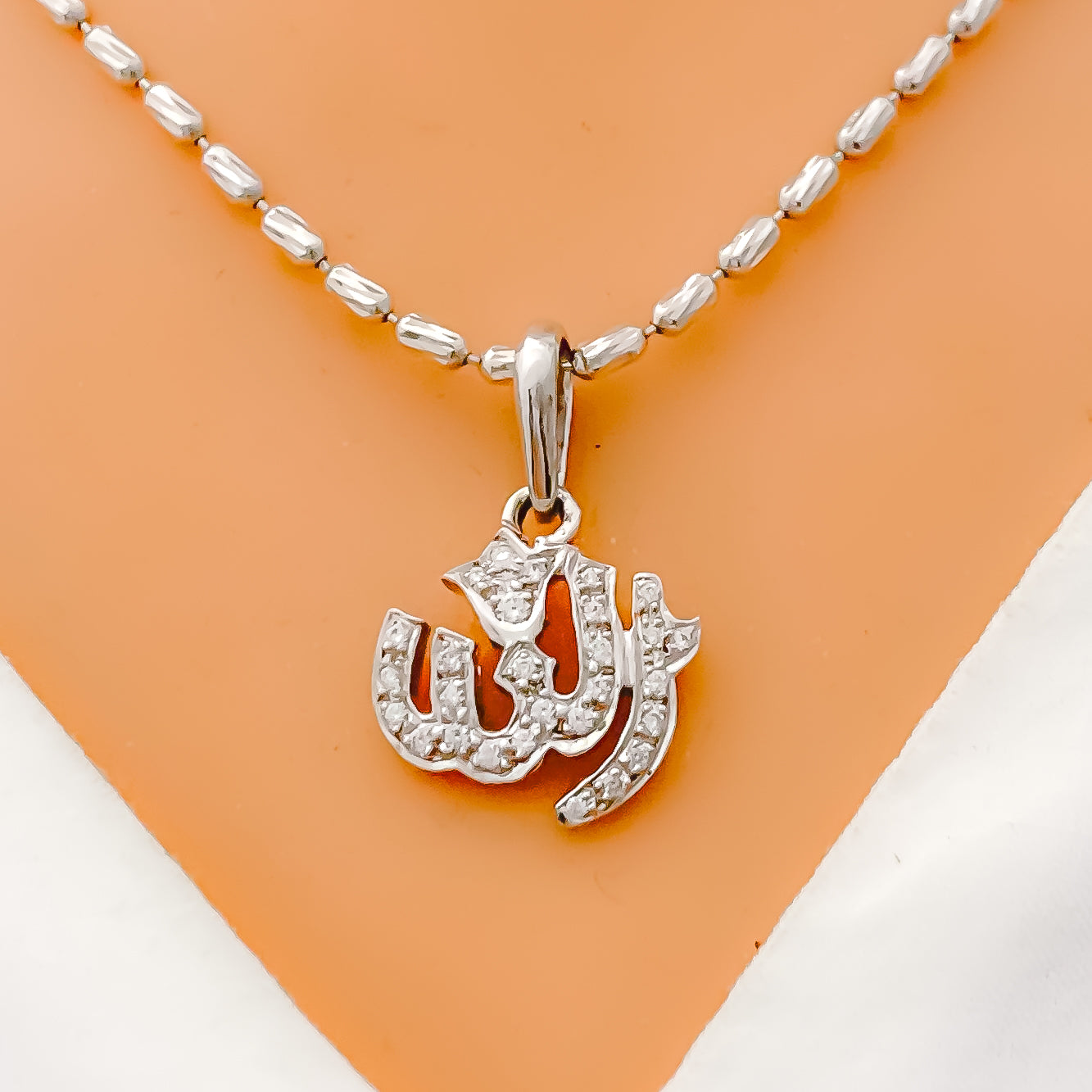 Gold diamond allah pendant Clearance