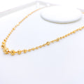 Festive Shining Beaded 22k Gold Chain