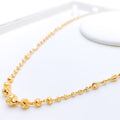 Festive Shining Beaded 22k Gold Chain