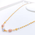 Dainty Upscale Beaded 22k Gold Chain