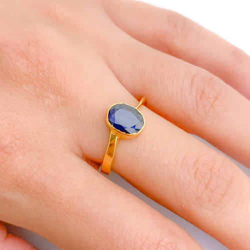 1.35ct Blue Sapphire Ring