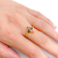 Charming Sapphire + Ruby Ring