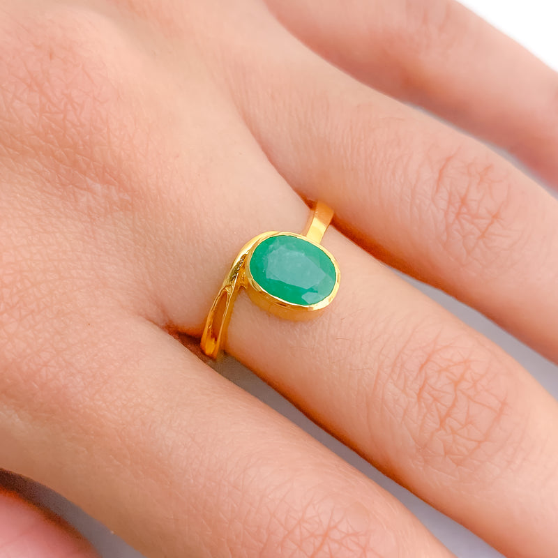 1.15ct Emerald Ring