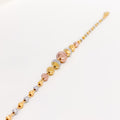 Dressy Multi-Tone 22k Gold Bead Bracelet