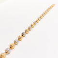 Sparkling Luxurious 22k Gold Round Bracelet