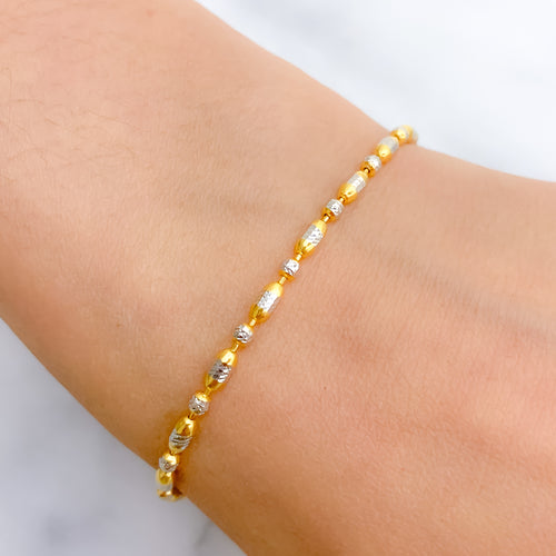 Sleek Two-Tone Bracelet