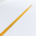 Elegant Stylish Interlinked 22k Gold Bracelet