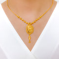 Unique Glossy 22k Gold Necklace Set