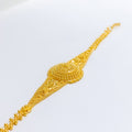 Majestic Dome Leaf 22k Gold Bracelet