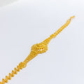 Vintage Bead Lined 22k Gold Bracelet