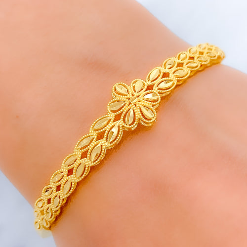 Chic Delicate Bangle 22k Gold Bracelet