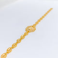 Sophisticated Floral 22k Gold Bracelet