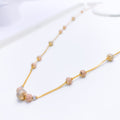 Graceful Radiant Orb 22k Gold Necklace