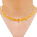 Contemporary Beaded 22k Gold Necklace Set