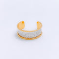 Classic Two-Tone 22k Gold Adjustable Ring