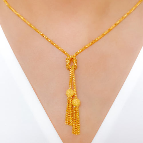 Modern Tassel Necklace Set