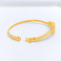 Graceful Marquise Cluster Bangle 22k Gold Bracelet