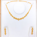 Contemporary Beaded 22k Gold Necklace Set