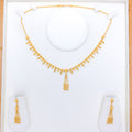 Classy Symmetrical 22k Gold Necklace Set