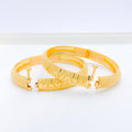 Special Sand Finish 22k Gold Bangles