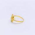 Dainty Lightweight Spiral 22k Gold Ring